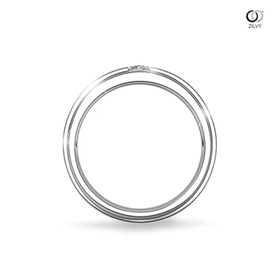 แหวนเพชรผู้ชาย รุ่น BR001 - มุมหน้า