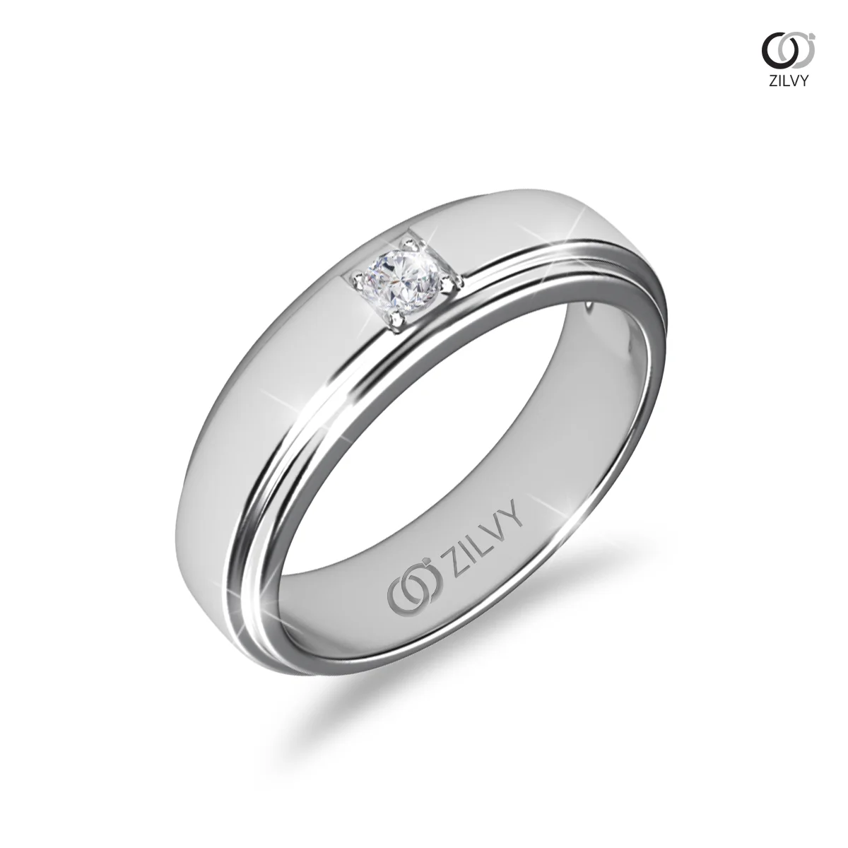 แหวนเพชรผู้ชาย Archer Bezel