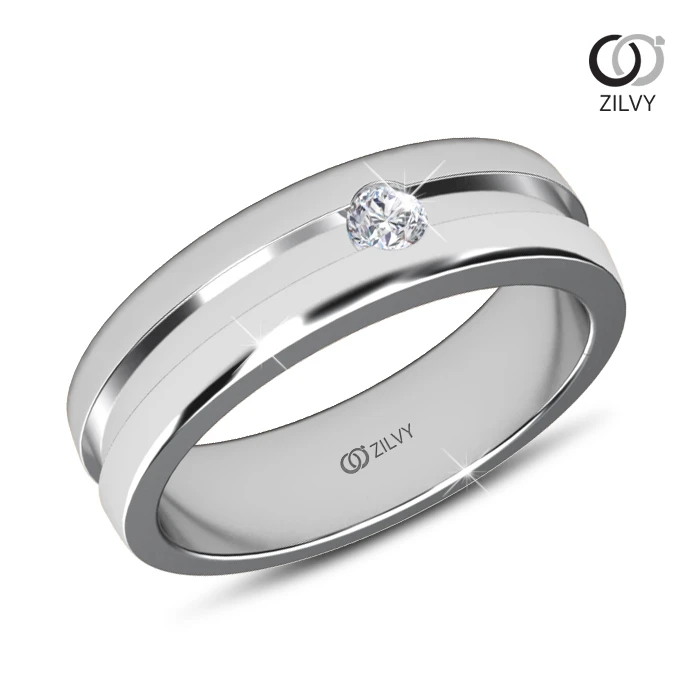 แหวนเพชรผู้ชาย Atlas Band