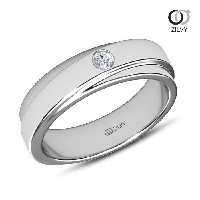 แหวนเพชรผู้ชาย Caspian Band