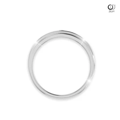 แหวนเพชรผู้ชาย รุ่น BR018 - มุมหน้า