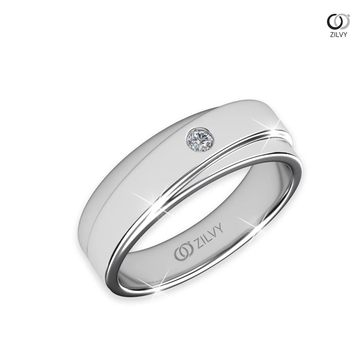 แหวนเพชรผู้ชาย Chase Solitaire