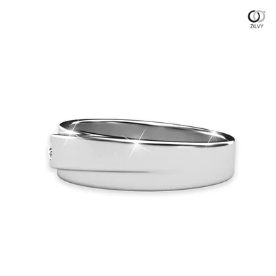 แหวนเพชรผู้ชาย รุ่น BR018 - มุมข้าง