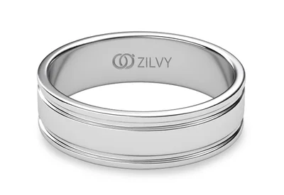 แหวนเพชรผู้ชาย รุ่น BR034 - มุมบน