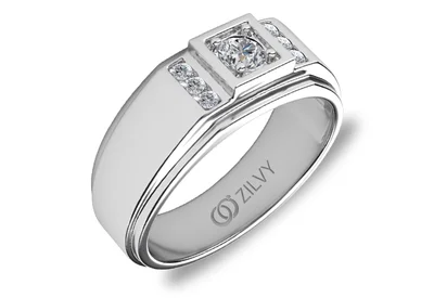 แหวนเพชรผู้ชาย รุ่น BR048 - ภาพเต็ม