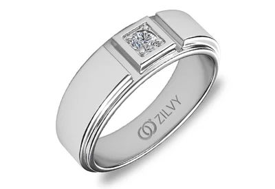 แหวนเพชรผู้ชาย รุ่น BR080 - ภาพเต็ม