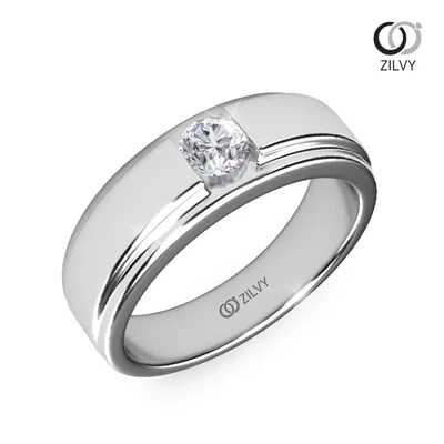 แหวนเพชรผู้ชาย รุ่น BR093 - ภาพเต็ม