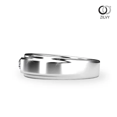 แหวนเพชรผู้ชาย รุ่น BR093 - มุมข้าง