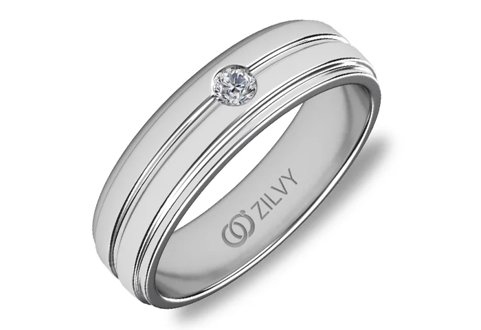 แหวนเพชรผู้ชาย Stone Solitaire