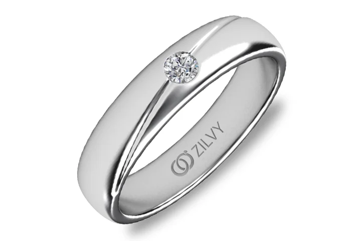 แหวนเพชรผู้ชาย Summit Solitaire