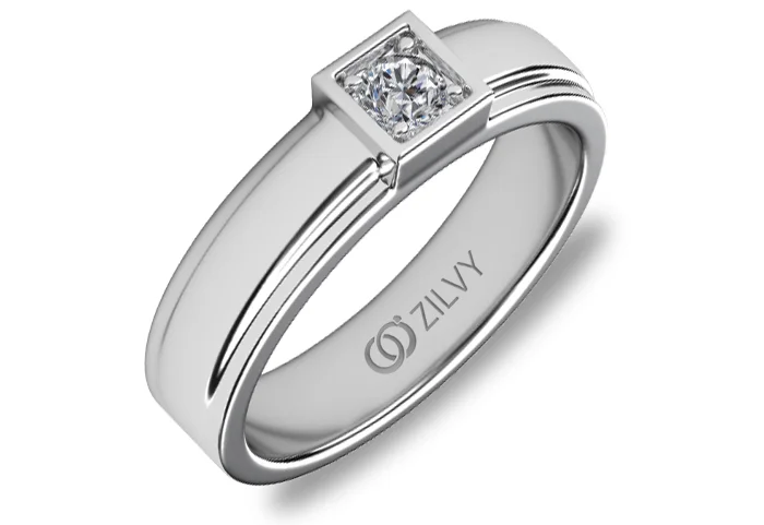 แหวนเพชรผู้ชาย Thane Bezel