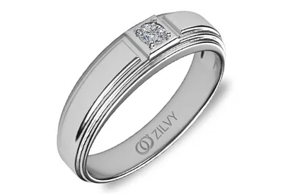 แหวนเพชรผู้ชาย รุ่น BR114 - ภาพเต็ม