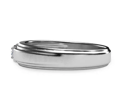 แหวนเพชรผู้ชาย รุ่น BR114 - มุมข้าง