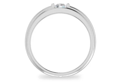 แหวนเพชรผู้ชาย รุ่น BR115 - มุมหน้า