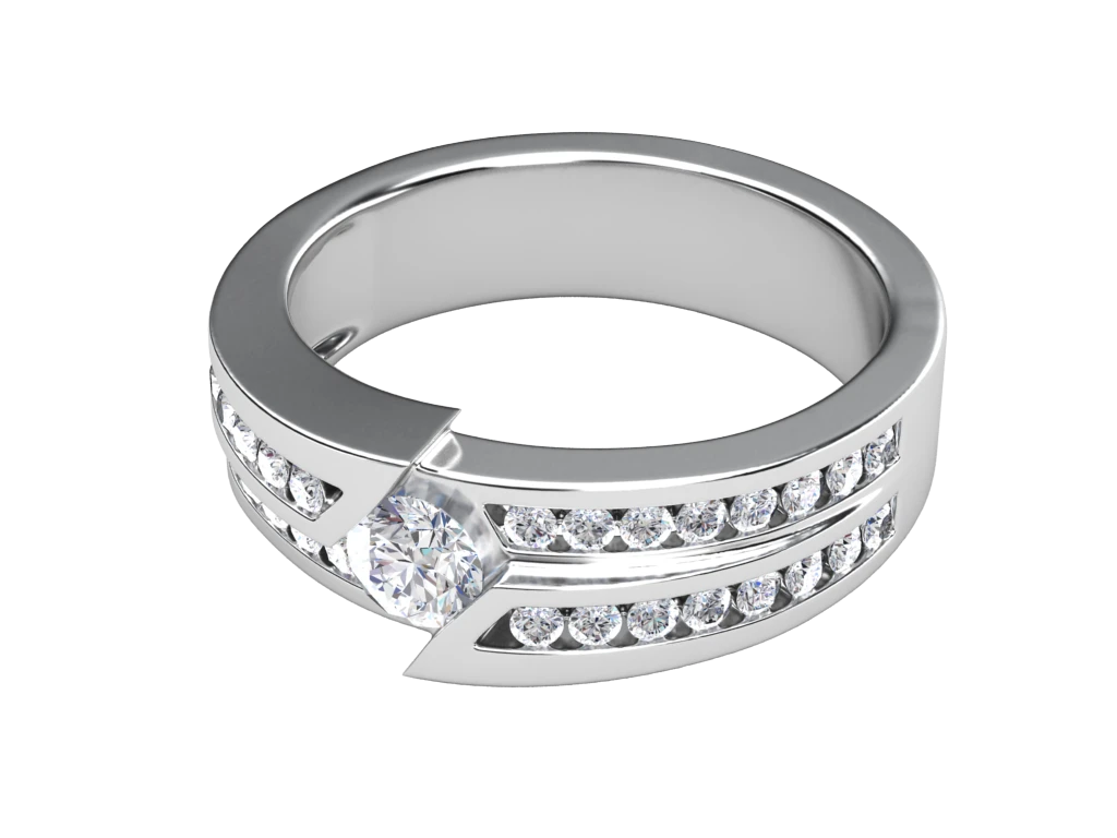 แหวนเพชรผู้ชาย Vance Channel