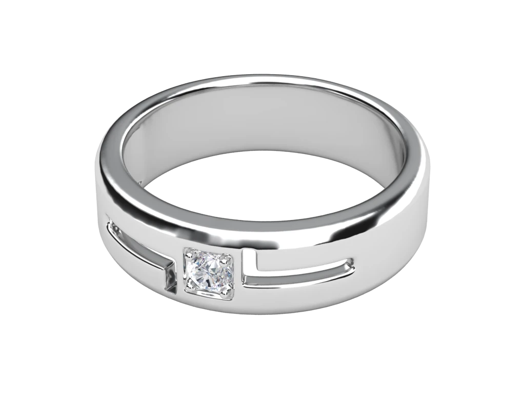 แหวนเพชรผู้ชาย Alden Band