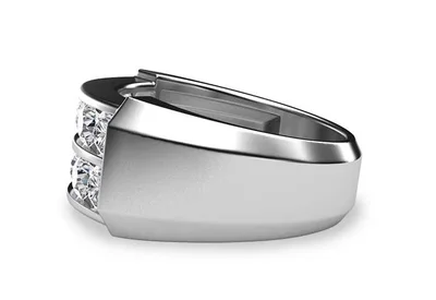 แหวนเพชรผู้ชาย รุ่น BR122 - มุมข้าง