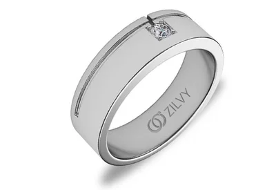 แหวนเพชรผู้ชาย รุ่น BR125 - ภาพเต็ม