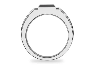 แหวนเพชรผู้ชาย รุ่น BR129 - มุมหน้า