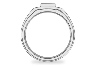 แหวนเพชรผู้ชาย รุ่น BR135 - มุมหน้า