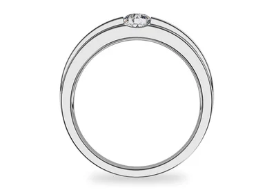 แหวนเพชรผู้ชาย รุ่น BR137 - มุมหน้า