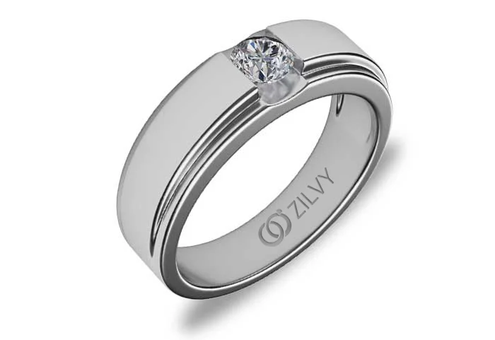 แหวนเพชรผู้ชาย Jett Bezel