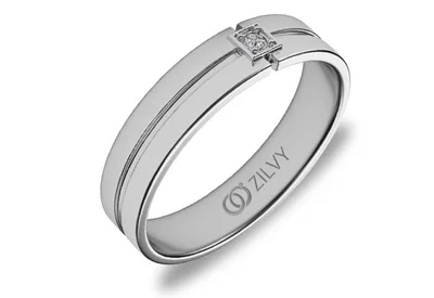 แหวนเพชรผู้ชาย รุ่น BR144 - ภาพเต็ม