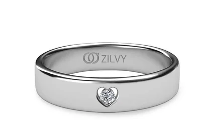 แหวนเพชรผู้ชาย รุ่น BR149 - มุมบน