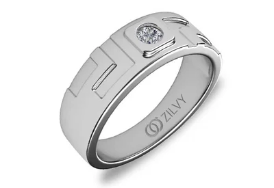 แหวนเพชรผู้ชาย รุ่น BR155 - ภาพเต็ม