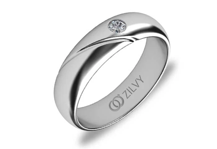 แหวนเพชรผู้ชาย Lennox Bezel