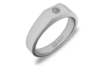 แหวนเพชรผู้ชาย รุ่น BR165 - ภาพเต็ม