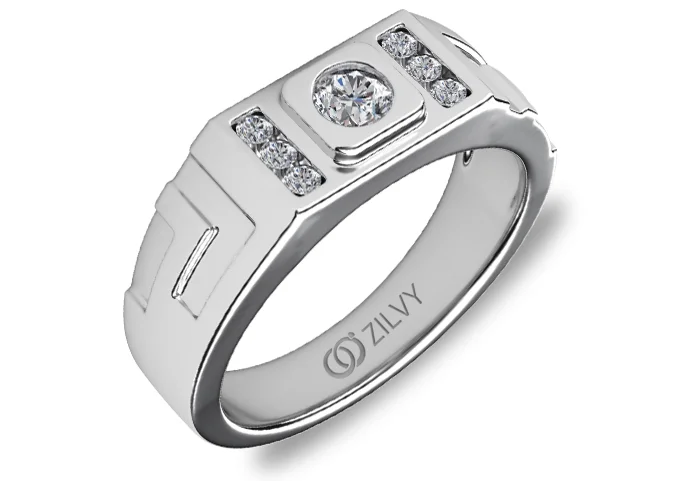 แหวนเพชรผู้ชาย Prescott Geo