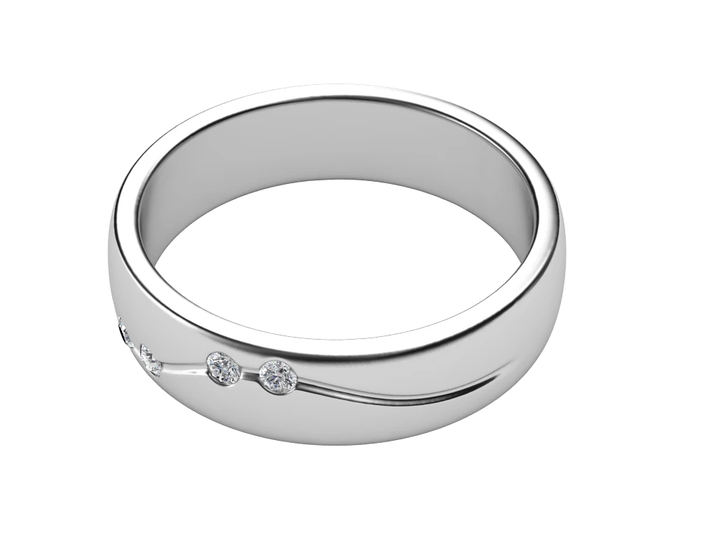 แหวนเพชรผู้ชาย Stone Band