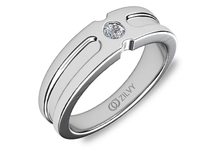 แหวนเพชรผู้ชาย Vance Bezel