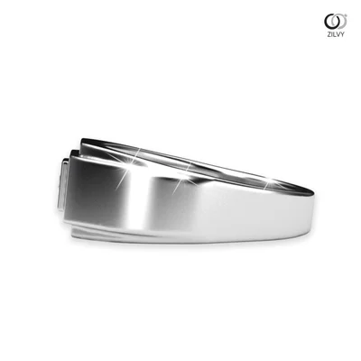 แหวนเพชรผู้ชาย รุ่น BR186 - มุมข้าง