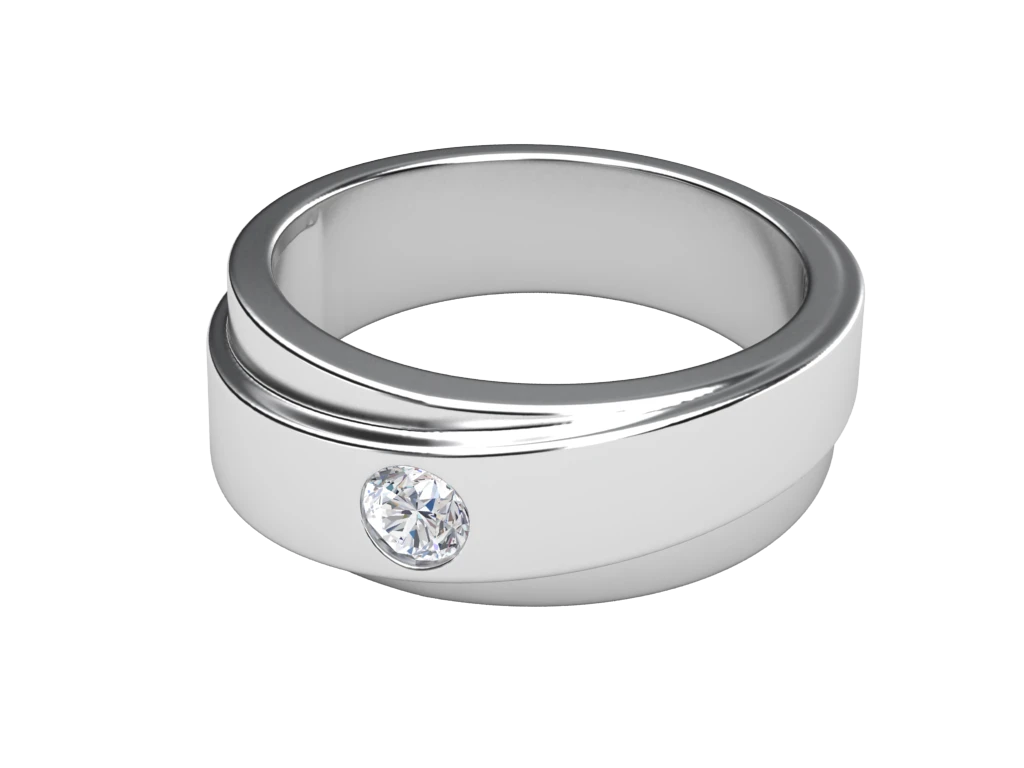 แหวนเพชรผู้ชาย Wolfe Band