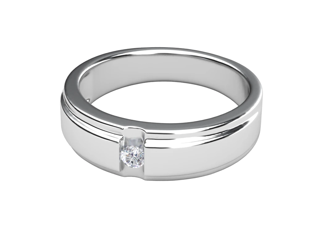 แหวนเพชรผู้ชาย Zane Band