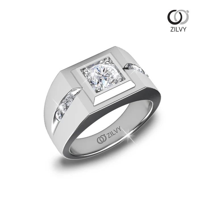 แหวนเพชรผู้ชาย Alden Duo