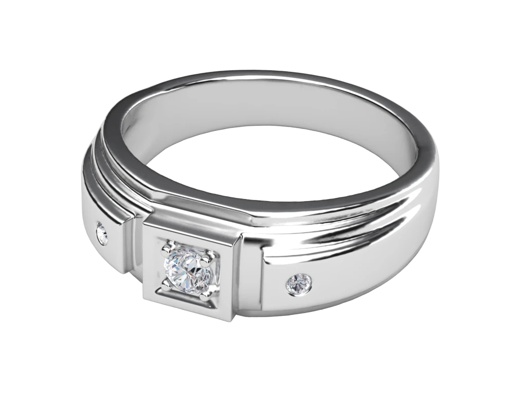 แหวนเพชรผู้ชาย Callum Signet