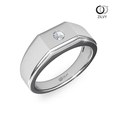 แหวนเพชรผู้ชาย รุ่น BR200 - ภาพเต็ม