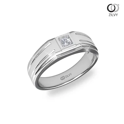 แหวนเพชรผู้ชาย รุ่น BR206 - ภาพเต็ม