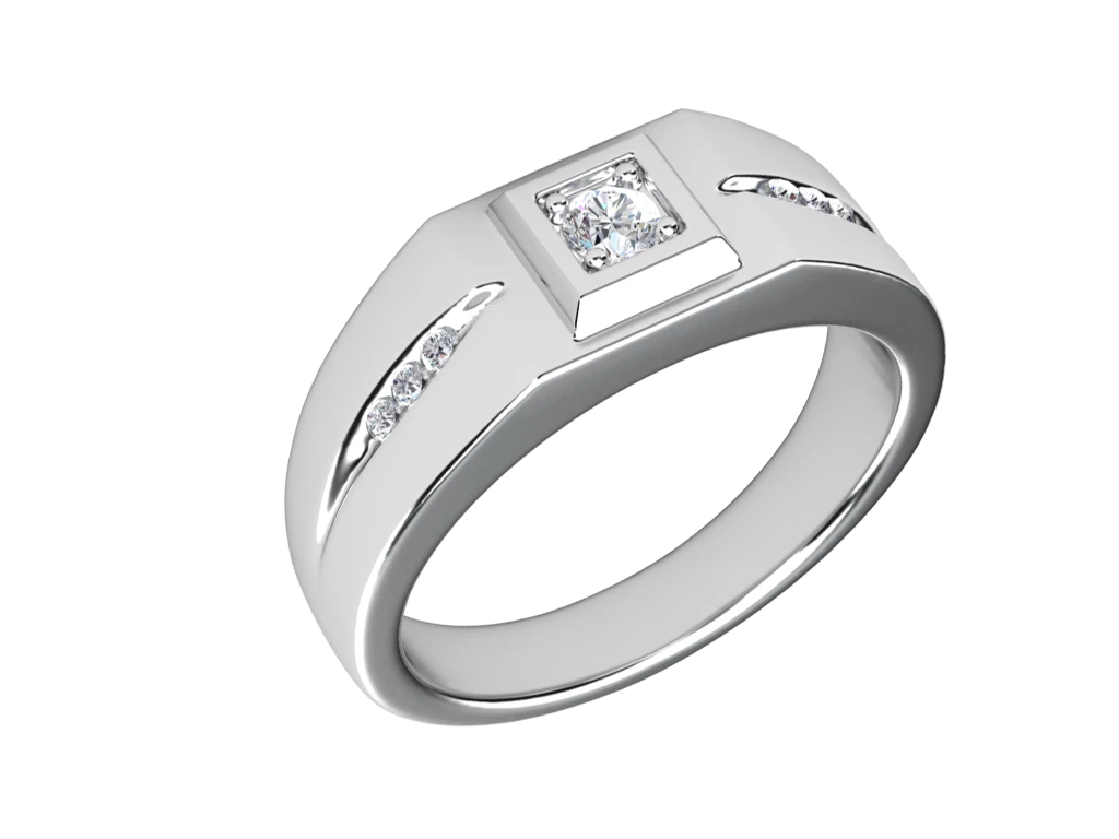 แหวนเพชรผู้ชาย Emerson Signet