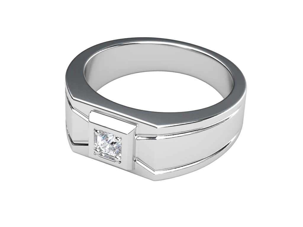 แหวนเพชรผู้ชาย Grant Signet