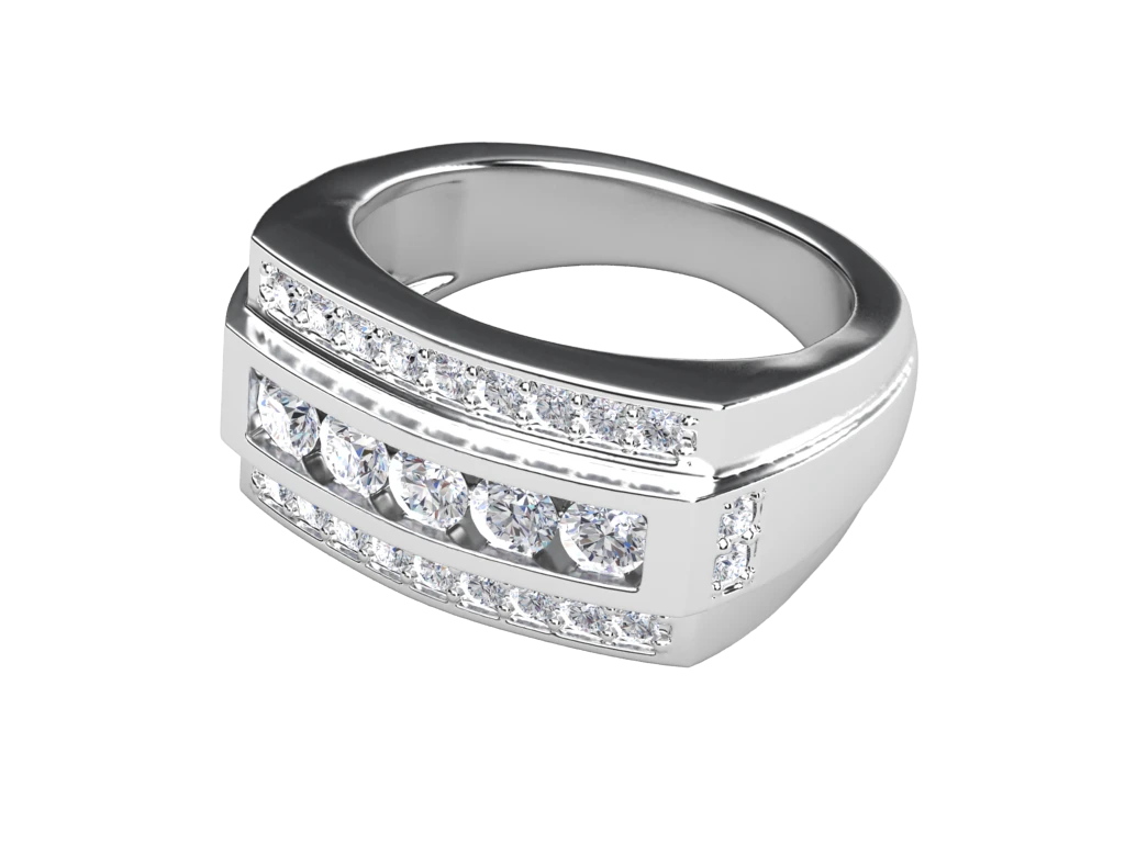 แหวนเพชรผู้ชาย Quentin Channel