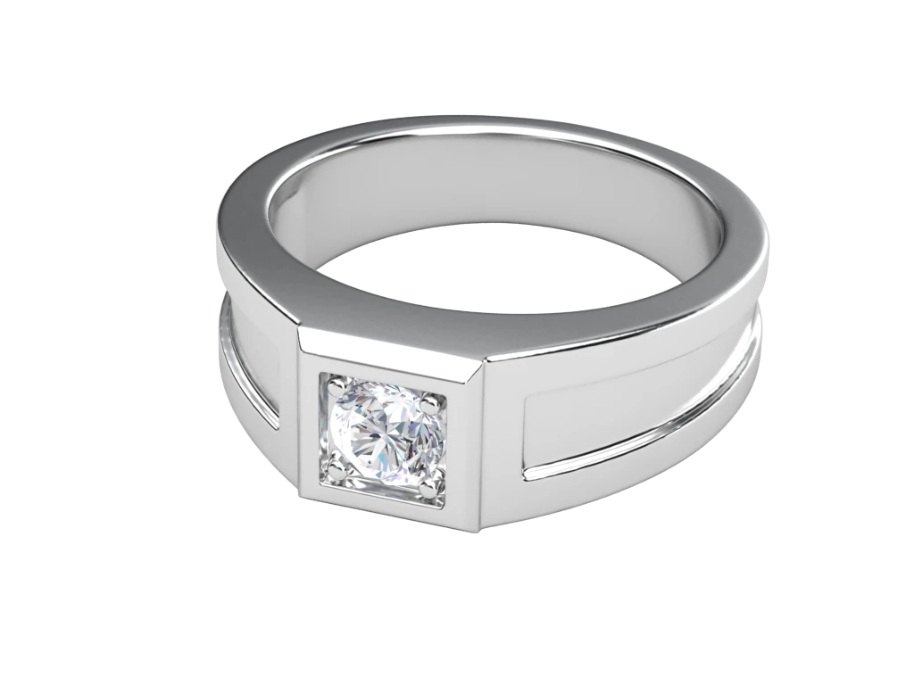 แหวนเพชรผู้ชาย Thane Signet