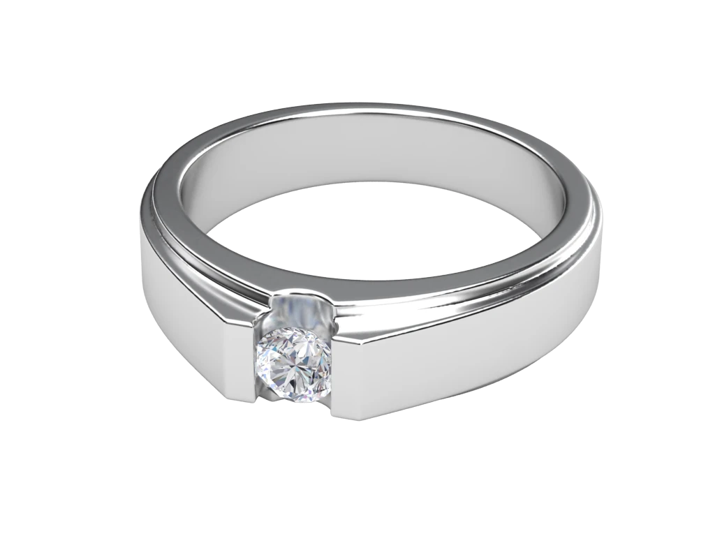 แหวนเพชรผู้ชาย Titan Band