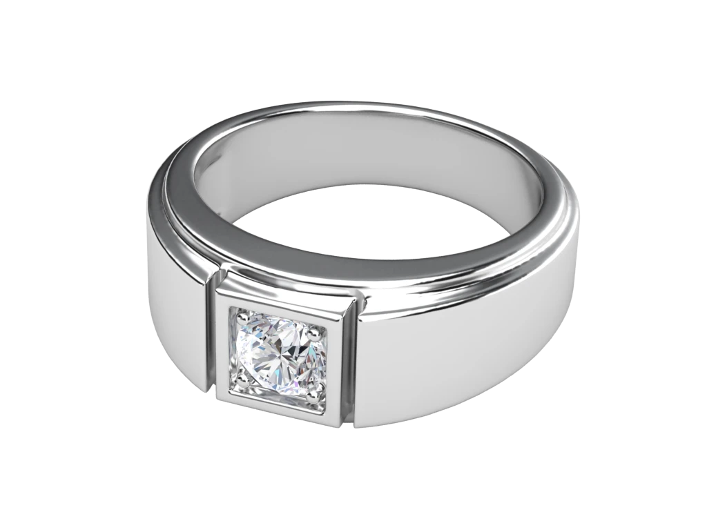 แหวนเพชรผู้ชาย Vance Signet