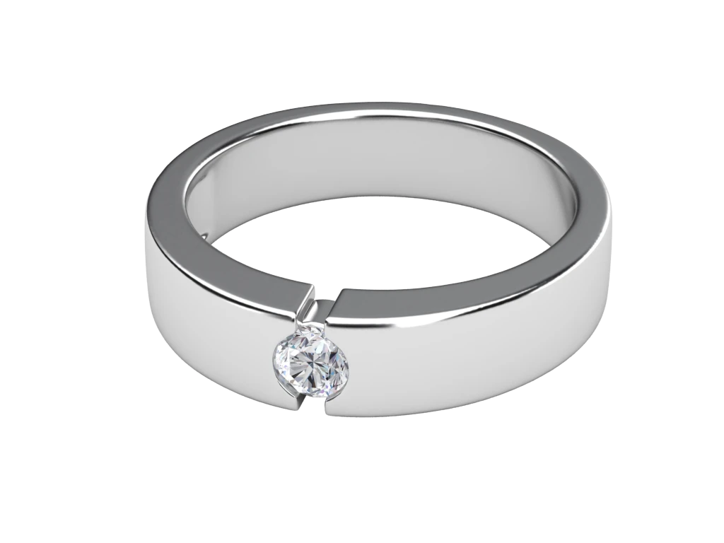 แหวนเพชรผู้ชาย Hadley Band