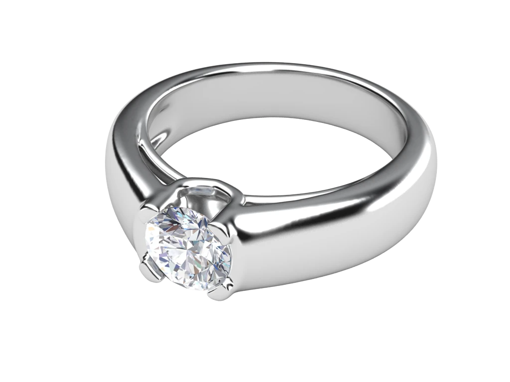 แหวนเพชรผู้ชาย Alden Solitaire