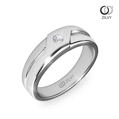 แหวนเพชรผู้ชาย รุ่น BR271 - มุมเปอร์สเปกทีฟ